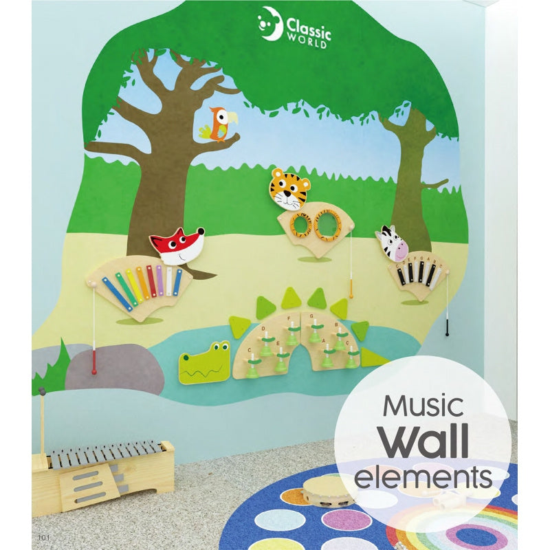 Classic World Wall Element Crocodile Bell Musical Board