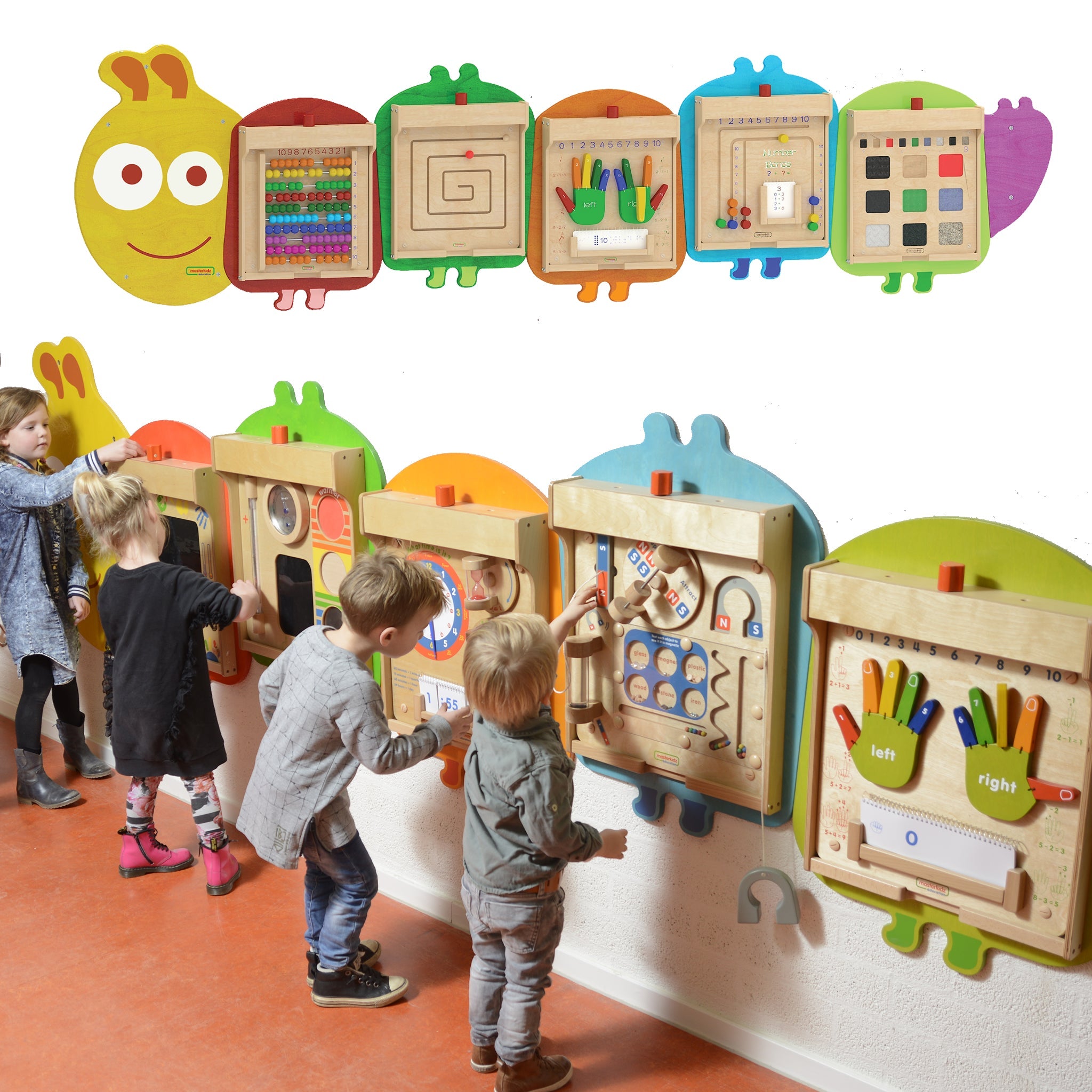 Masterkidz Wall Elements - Flexible Mounting System - Caterpillar