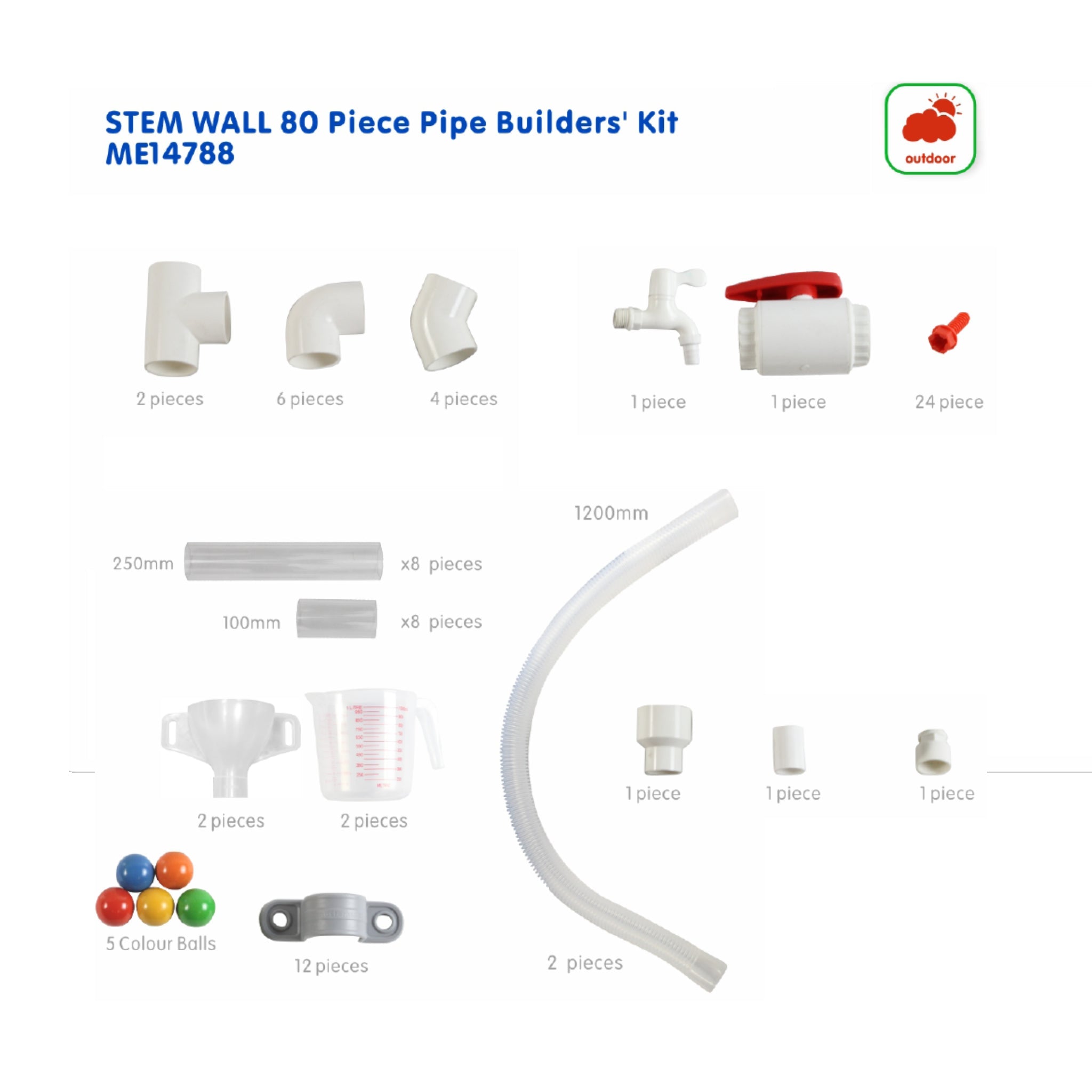 Masterkidz STEM WALL Pipe Builders' Kit STEM