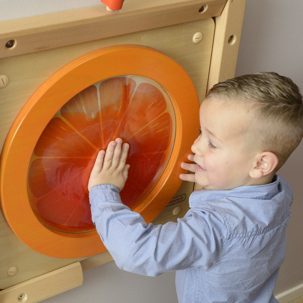 Masterkidz Wall Element - Squashy Sensory Training Orange Slice